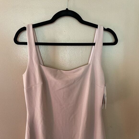 Nookie Sz L Rendezvous Nude Pink Midi Dress body con Stretch NWT $239 Revolve - Picture 9 of 12